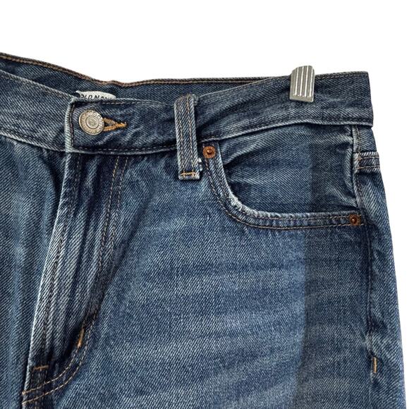 Old Navy cut offs shorts hi rise cotton blue denim size 8 classic USA pockets - Picture 3 of 6